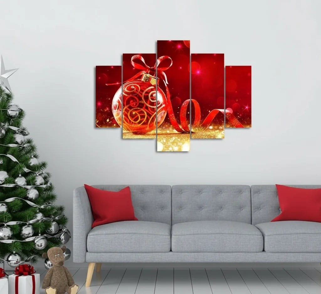 Cuadros Navideños🎄 5 piezas